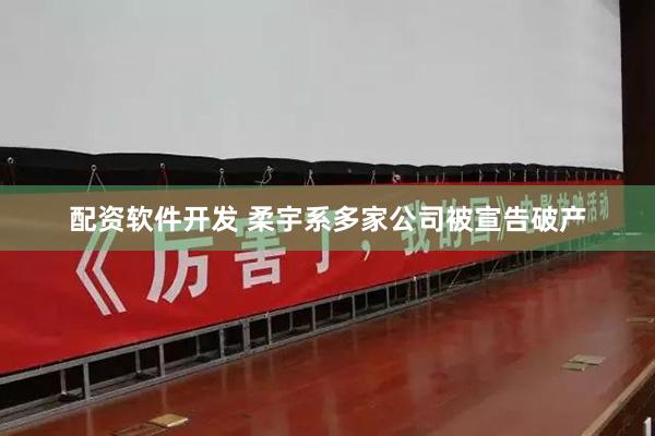 配资软件开发 柔宇系多家公司被宣告破产