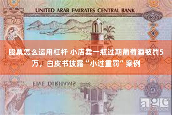 股票怎么运用杠杆 小店卖一瓶过期葡萄酒被罚5万，白皮书披露“小过重罚”案例