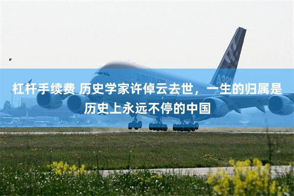 杠杆手续费 历史学家许倬云去世，一生的归属是历史上永远不停的中国